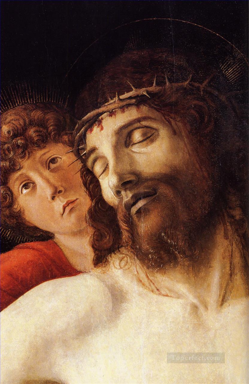 二人の天使に支えられた死んだキリスト dt1 ルネサンス ジョヴァンニ・ベッリーニ油絵